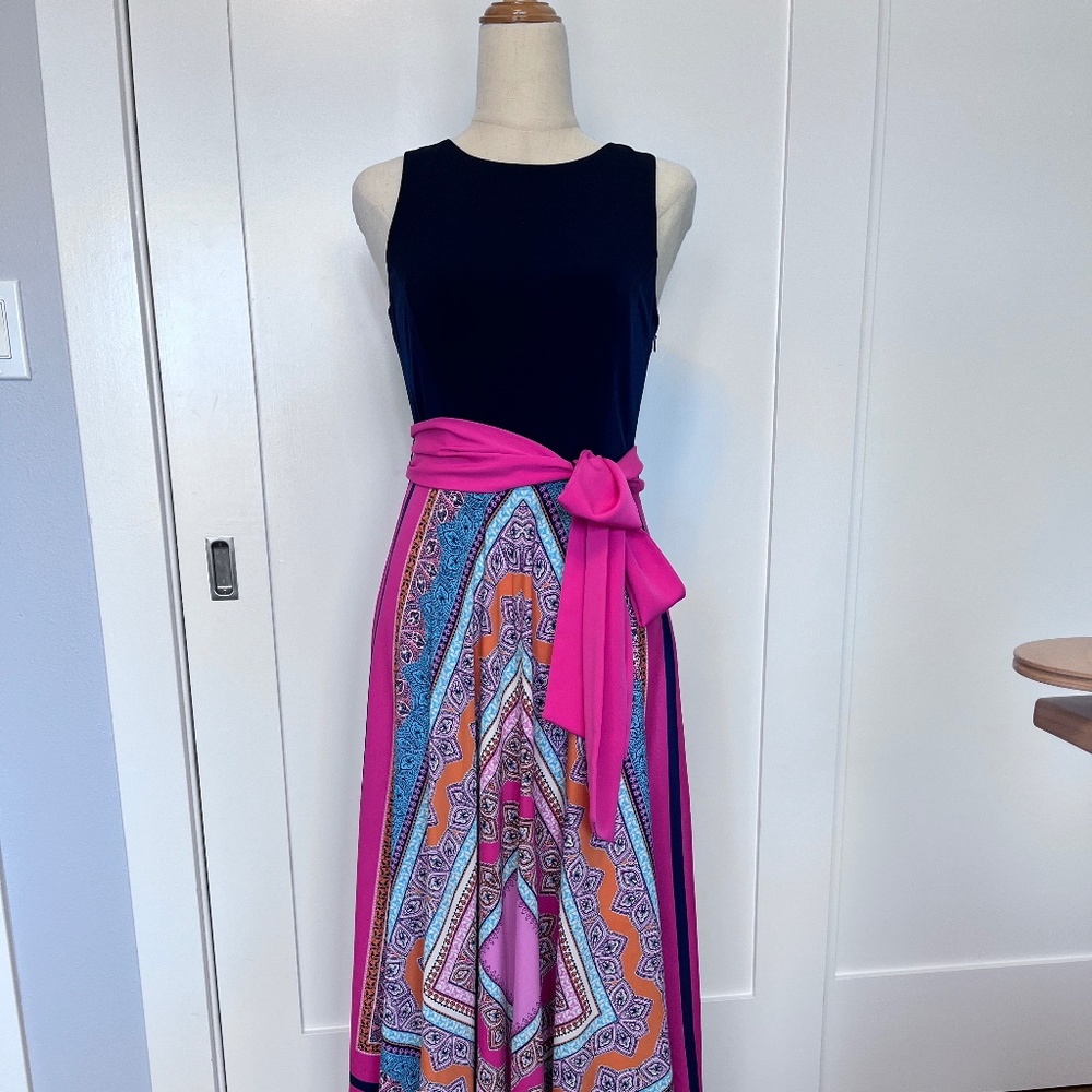 Eliza J Bandana Maxi Dress
